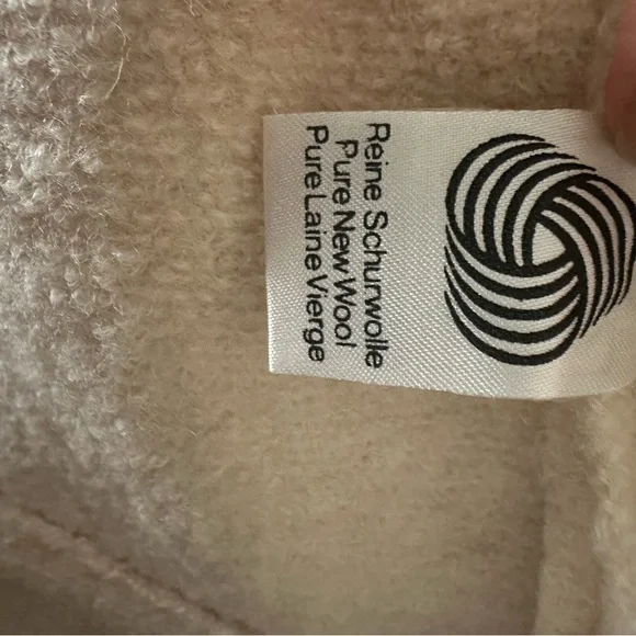 Vintage Geiger 100% boiled wool cardigan jacket in cream / ivory - Picture 6 of 8